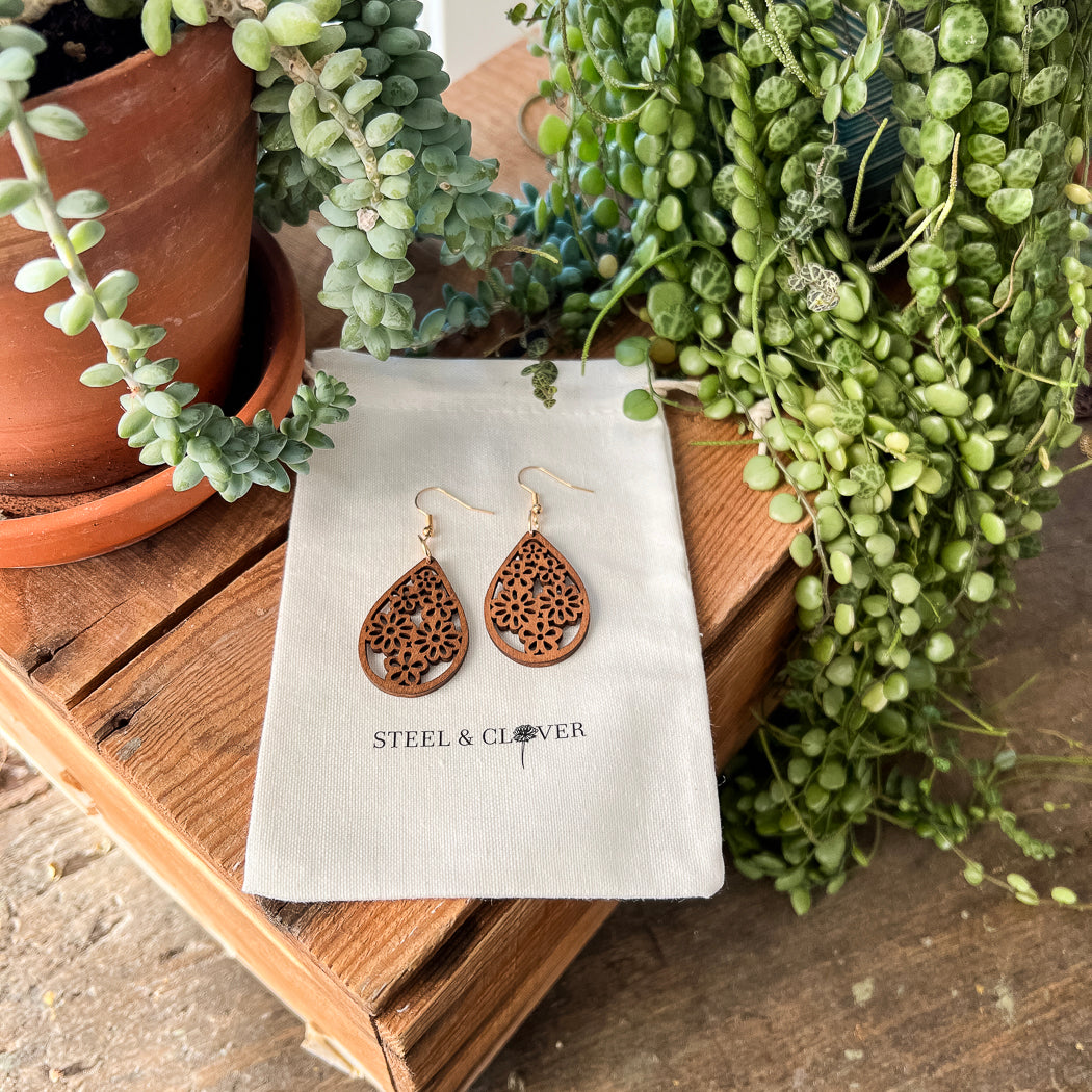 Petite Wooden Earrings