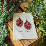 Juniper Scroll Wooden Earrings