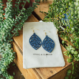 Juniper Scroll Wooden Earrings