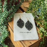 Juniper Scroll Wooden Earrings
