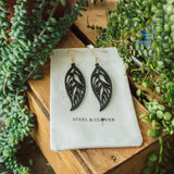 Willow Leaf Wooden Earring