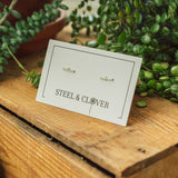 Mini Bar Stud Earrings