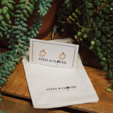 Hexagon Stud Earrings