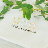 Square Stud Earrings