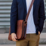 Elmworth II Leather Messenger Bag