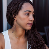 Willow Leaf Wooden Earring