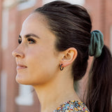 Hexagon Hoop Earrings