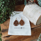 Daisy Wooden Earring