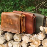 Elmworth Leather Messenger Bag