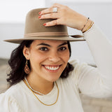 Hayfield Wooden Earring