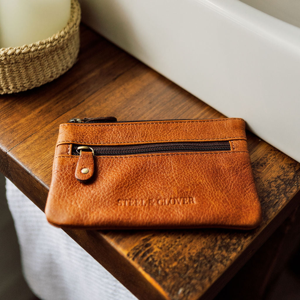 Tangent Leather Coin Pouch