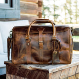 Glen Leslie Leather Duffle Bag