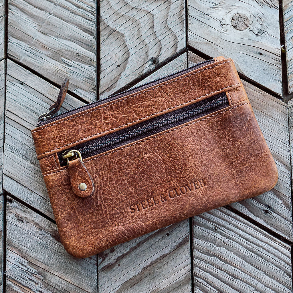 Tangent Leather Coin Pouch