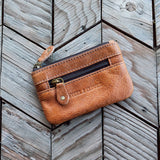 Tangent Leather Coin Pouch
