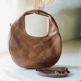 Anastasia Leather Round Crossbody