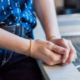 Codesa Hammered Brass Bracelet