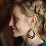 Valhalla Hoop Wooden Earrings