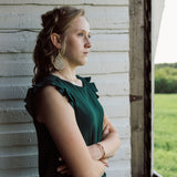 Simonette Vintage Drop Wooden Earrings