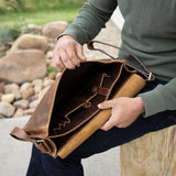 Elmworth Leather Messenger Bag