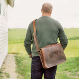 Elmworth Leather Messenger Bag