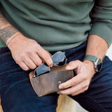 Crooked Creek Leather Sunglass Case
