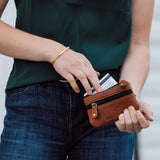 Tangent Leather Coin Pouch
