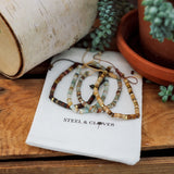 Pipestone Bead & Stone Bracelet