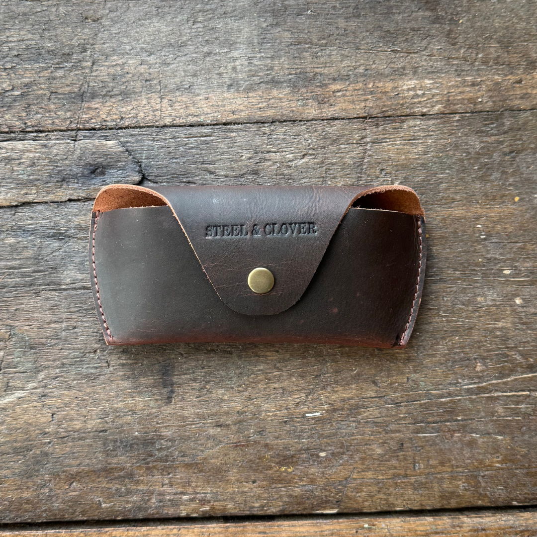 Crooked Creek Leather Sunglass Case
