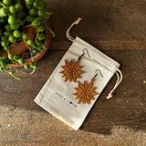 Aster Wooden Earrings