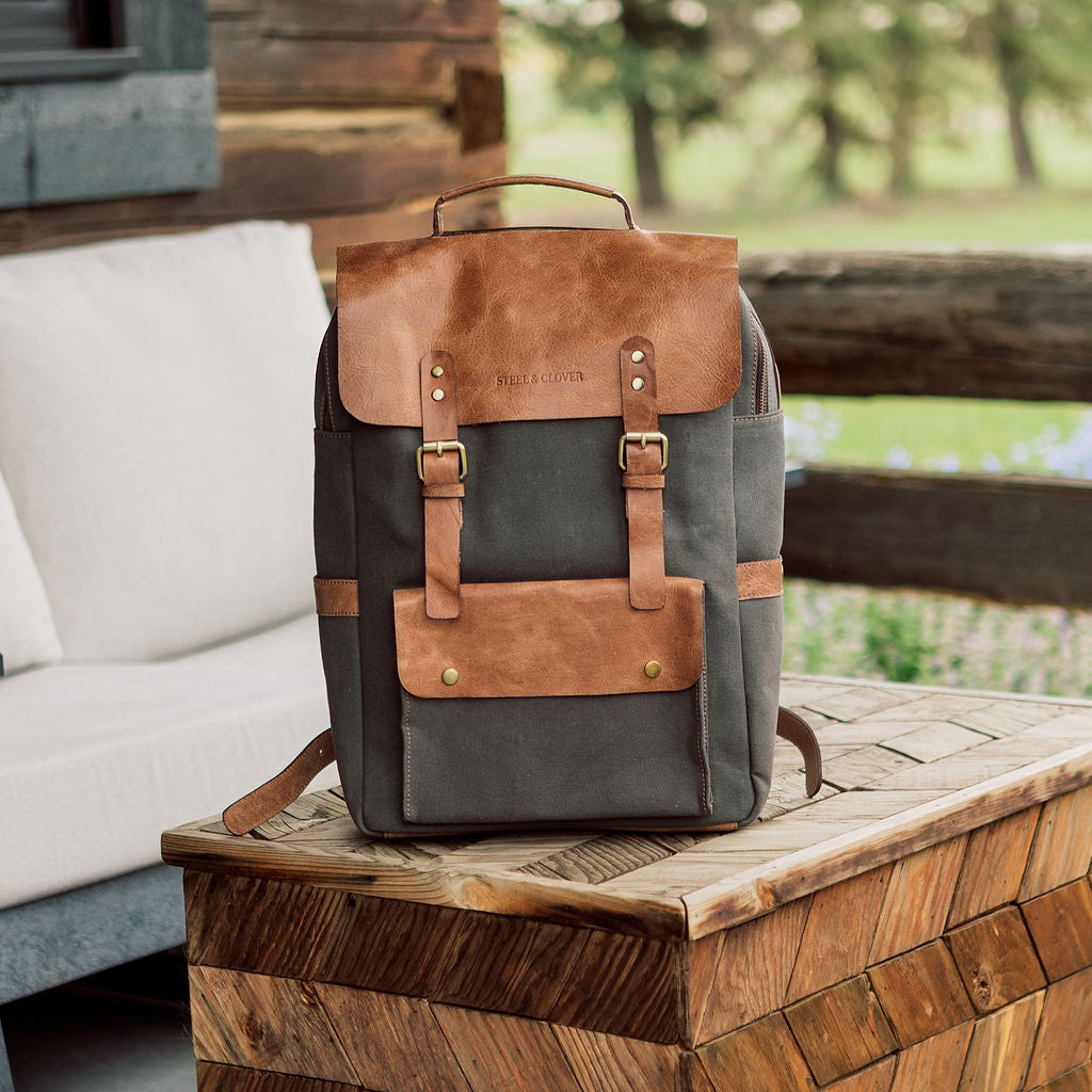 backpacks with leather accents Boho Backpack Ladies Small Leather Rucksack Decorated Woo igemstonejewelry this rugged backpack is perfect for everyday use or outdoor adventures Leather Backpack Purses | American