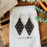 Debolt Wooden Earrings made from natural lightweight wood with a minimal handcrafted design for everyday wear