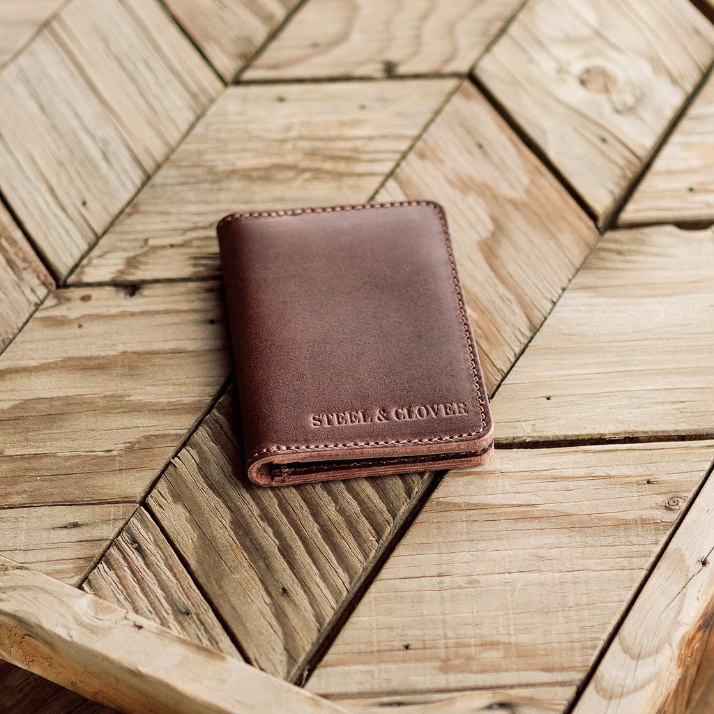 Fitzsimmons Leather Wallet made from premium leather with a slim, elegant design for everyday use and secure card storage