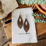 Grovedale Wooden Earrings made from lightweight natural wood with a minimal handcrafted design for everyday wear and styling
