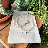 Kakwa Freshwater Pearl Necklace featuring natural freshwater pearls in a delicate, elegant design for timeless everyday wear
