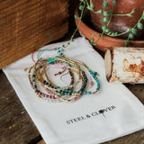 Lupin Mini Bead Bracelet with small, finely crafted beads in a minimal, elegant design for everyday wear and stacking