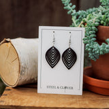Lymburn Petite Wooden Earrings made from lightweight natural wood with a minimal, handcrafted design for everyday wear