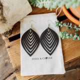 Lymburn Wooden Earrings made from lightweight natural wood with a minimal handcrafted design for everyday wear and styling