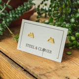 Mountain Stud Earrings with a minimal mountain-shaped design for subtle, nature-inspired everyday wear