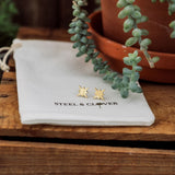 North Star Stud Earrings with a minimal star-inspired design for subtle, elegant everyday wear
