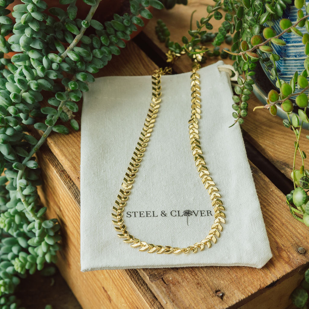Prairie Wheat Necklace with a delicate wheat-inspired design for a natural, elegant, and timeless everyday style