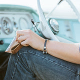 Wapiti Men's Leather Bracelet