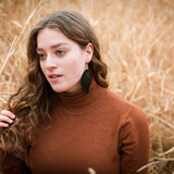 Balsam Leaf Wooden Earrings