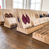 Wood Earring Display Stand